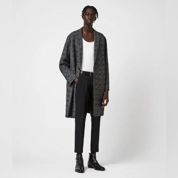 All Saints Remington Wool Coat Small - Picture 1 of 8
